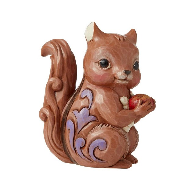 Jim Shore Chipmunk Figurine One Figurine 3 75 Inches Mini Apple Quilt Design 6010562 Polyresin Brown