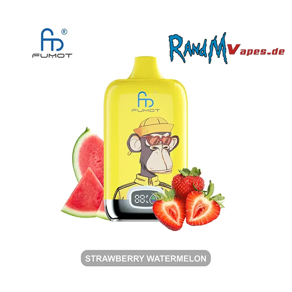 Fumot Tornado Digital Box 12000 Puffs - Strawberry Watermelon