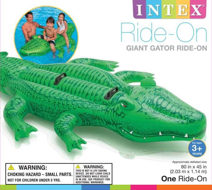 Intex Gator Ride-On Pool Float