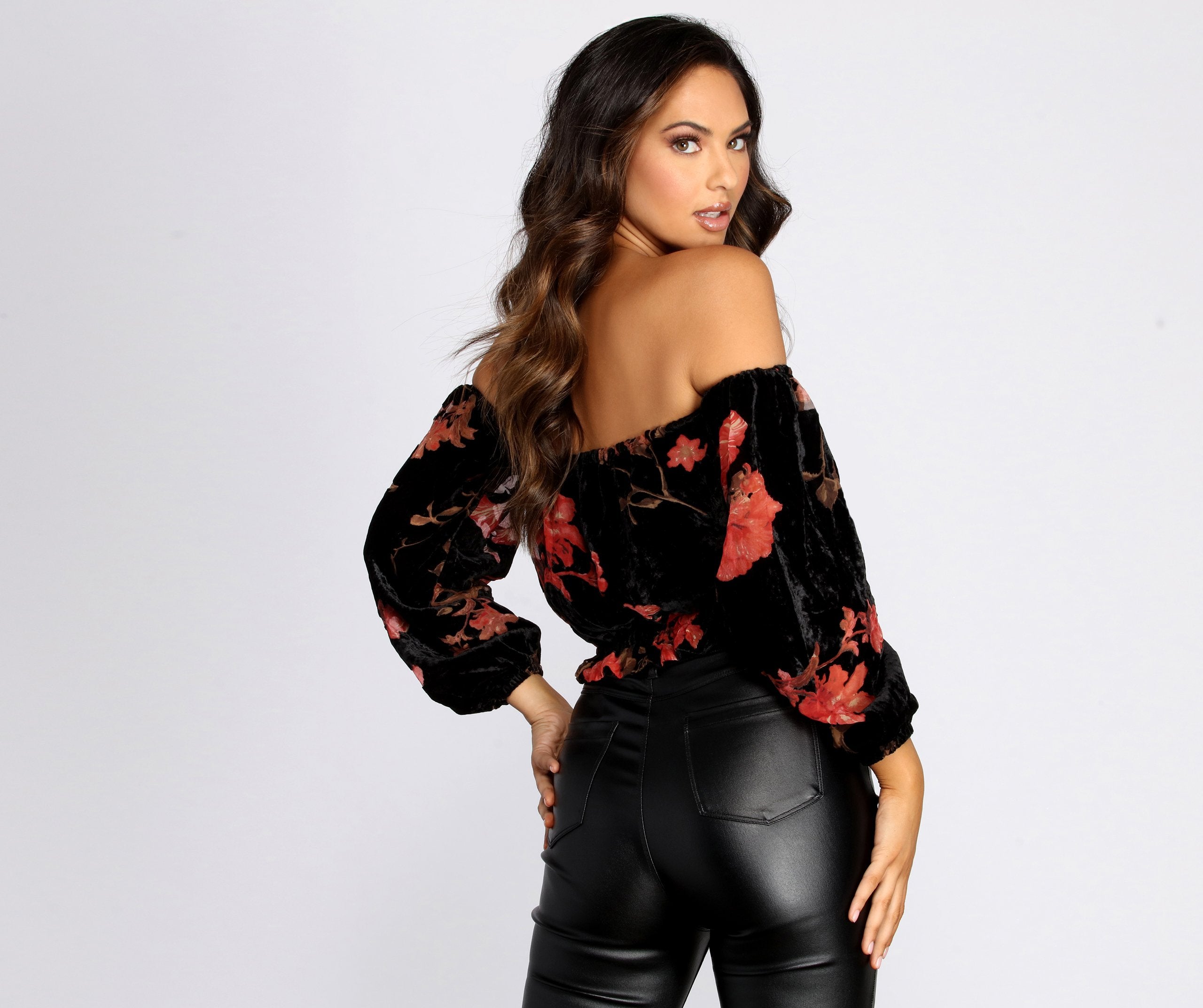 Wild Card Chiffon Top