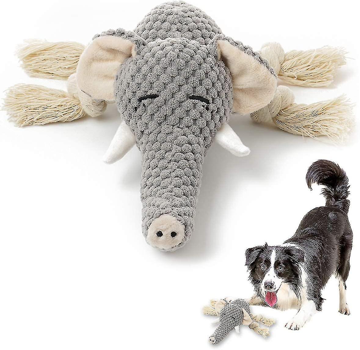 Dog Plush Toys Dog Chew Toys Pet Squeaky Toys With Crinkle Paper， Interactive， Chewing And Durable T