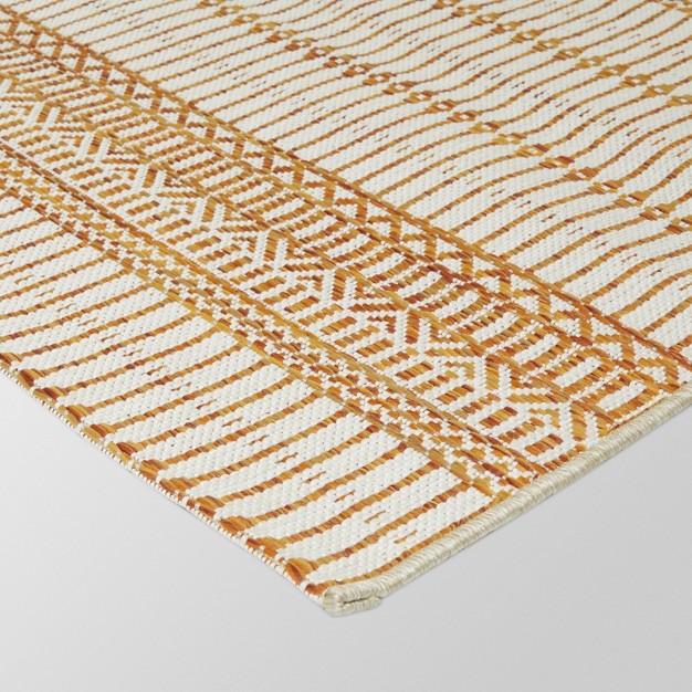 Woven Outdoor Rug Orange