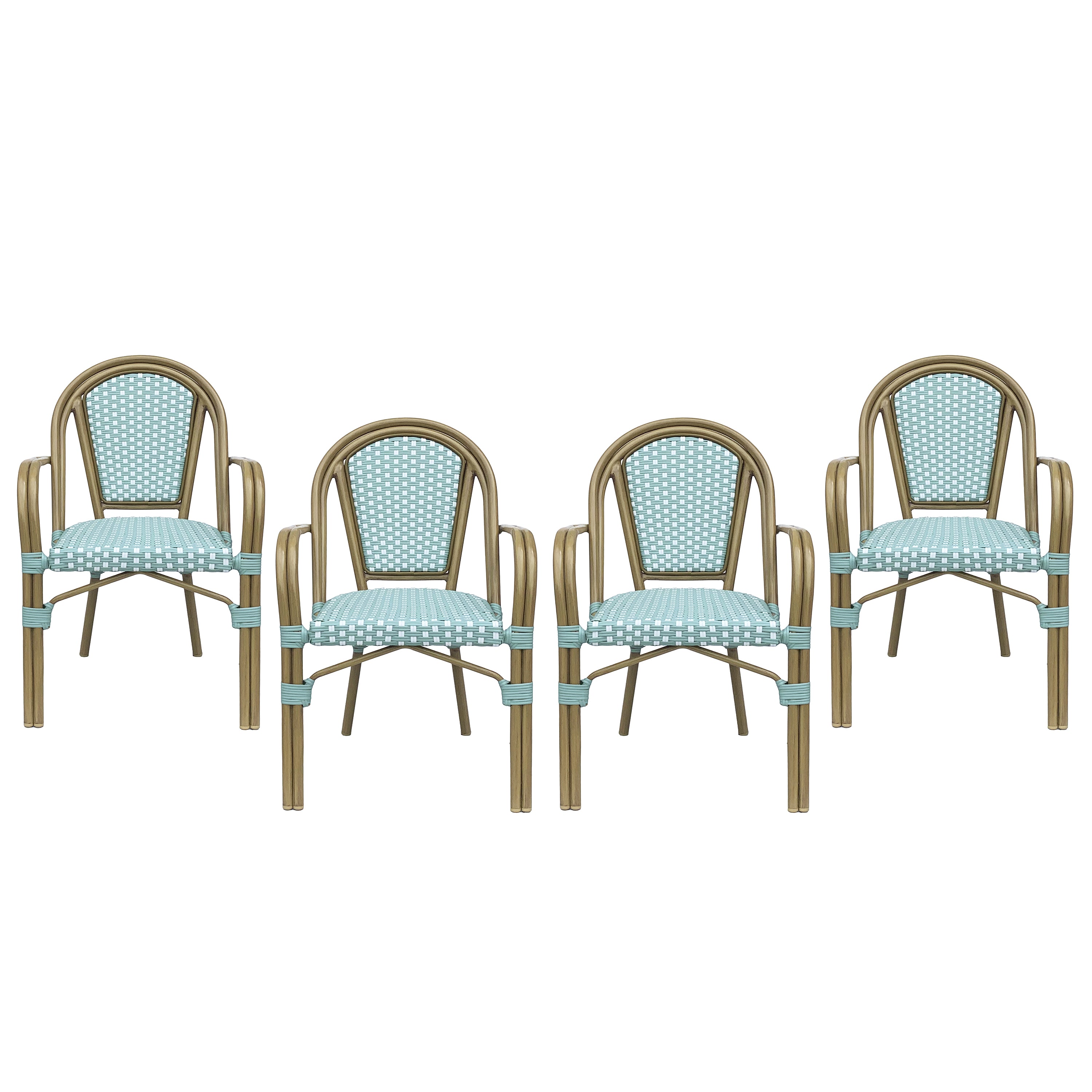 Symonds Outdoor French Bistro Chairs, Set of 4