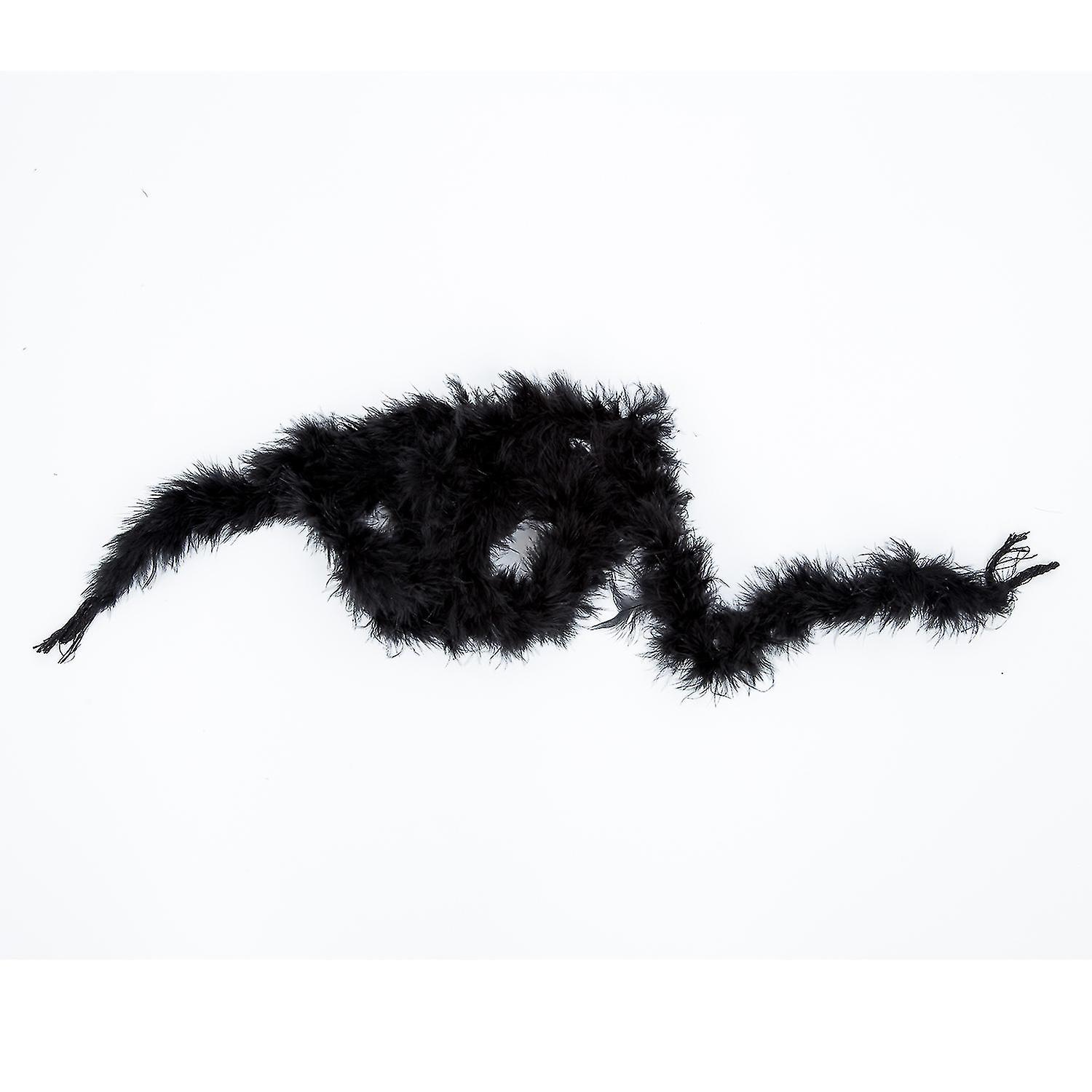 6 Foot Feather Boa For Night Wedding - Black