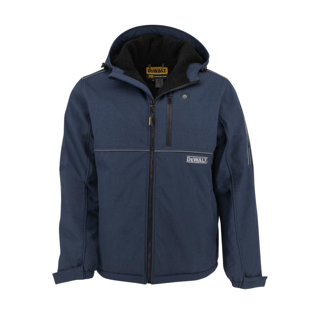 DW Mens Heated Kit Soft Shell Jacket with Sherpa Lining ted Navy Small DCHJ101D1-S from DW