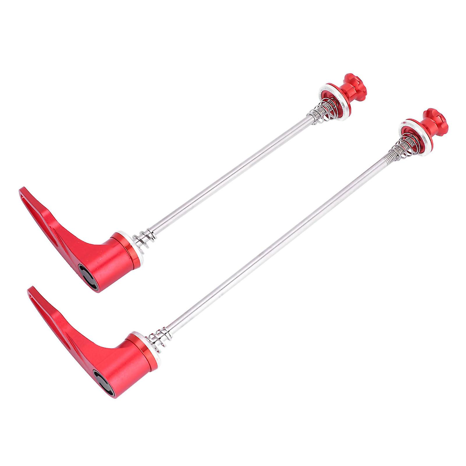 Stainless Steel Axle Cnc Alloy Skewers For Mountain Bike Bicycle Quick Release (red 100/135)