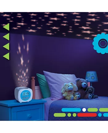 Discovery Kids Moon and Stars Projection Alarm Clock and Sound Machine