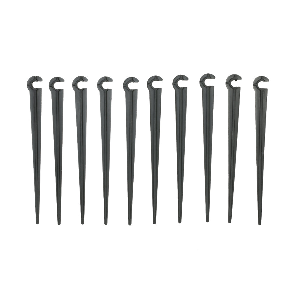 100pcs Fixed Stem Drip Irrigation Value Pack of Support Stakes for Flower Beds Herbs Garden