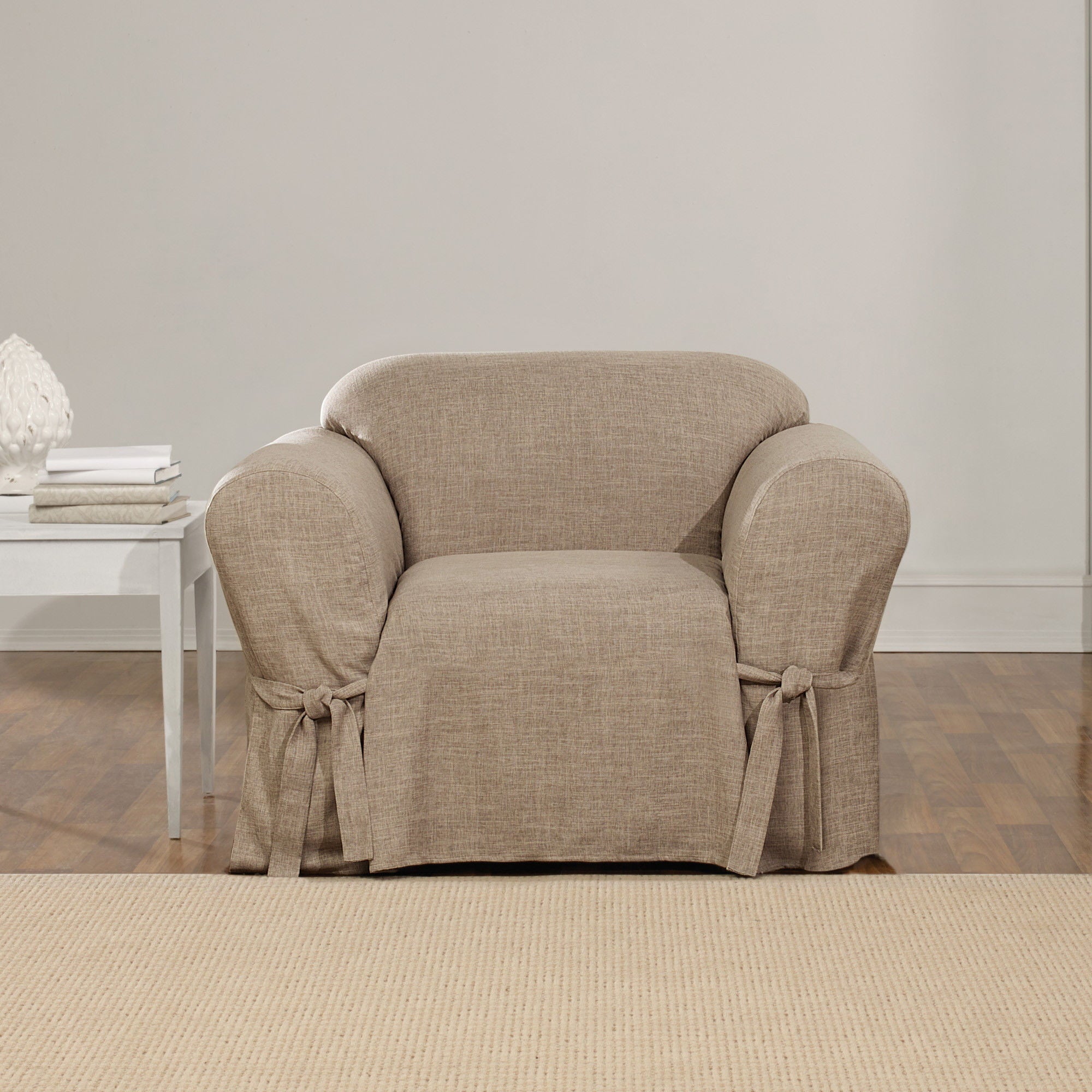 SureFit Designer Linen Chair Slipcover