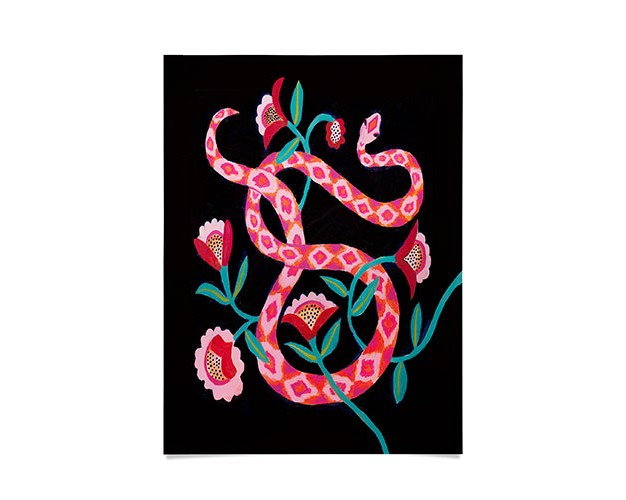 Misha Blaise Design Garden Snake Poster Society6