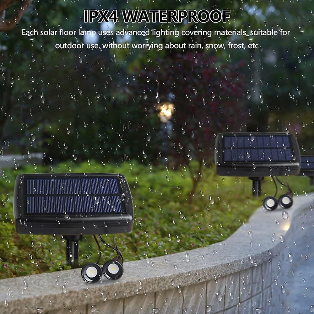 Led Solar Light 10 In 1 Garden Landscape Light Outdoor Waterproof Underground Light Solar Flood Light Lawn Decorative Lighting