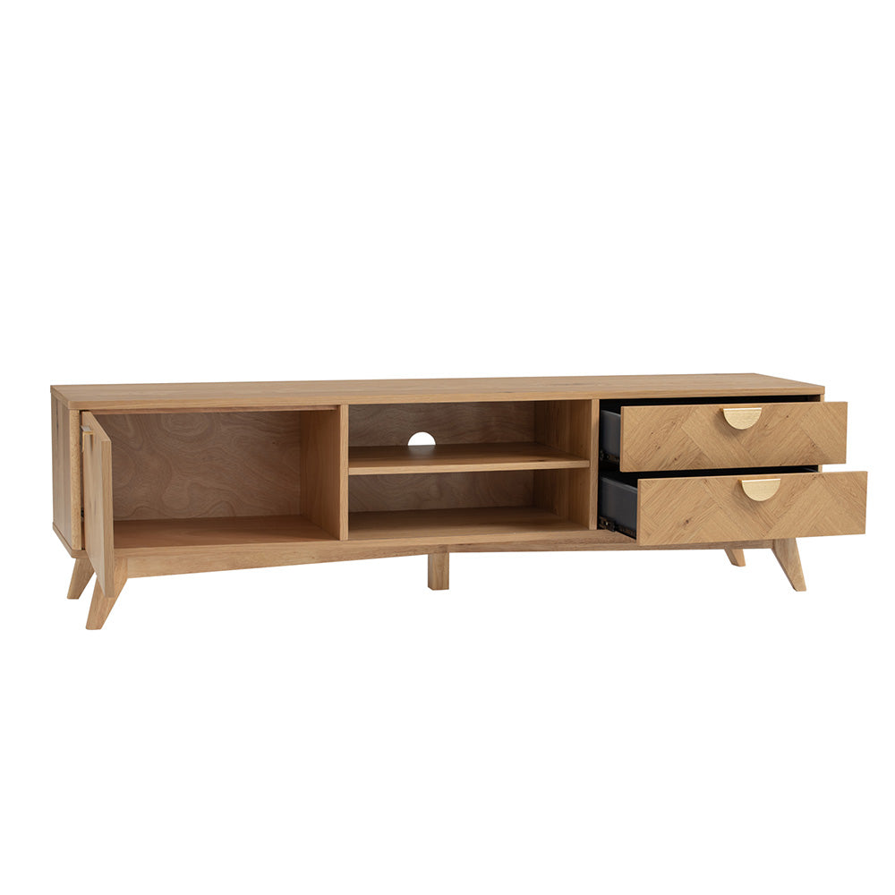 LOFTUS Entertainment TV Unit 180cm - Oak