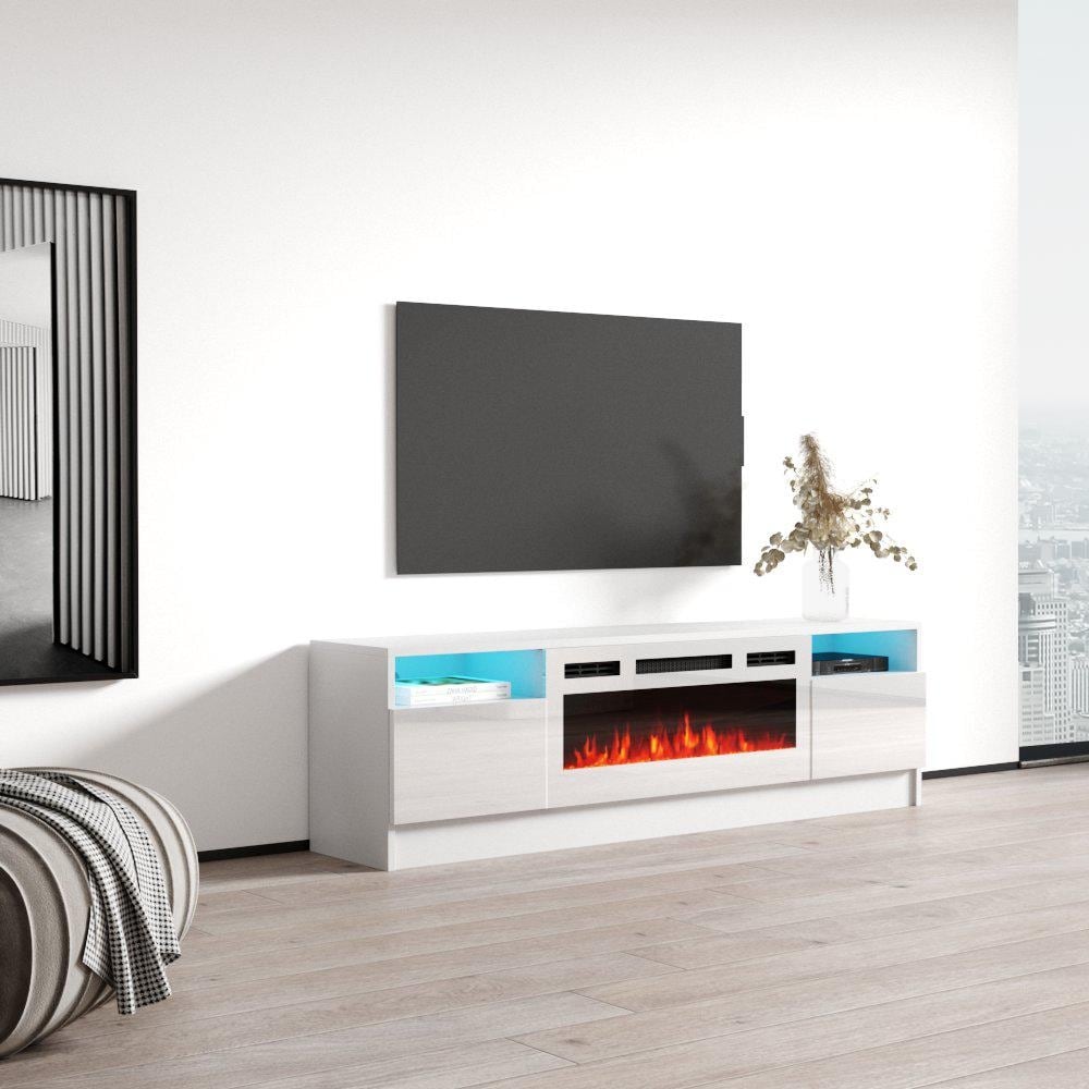 Duke 01 WH EF Electric Fireplace 63\