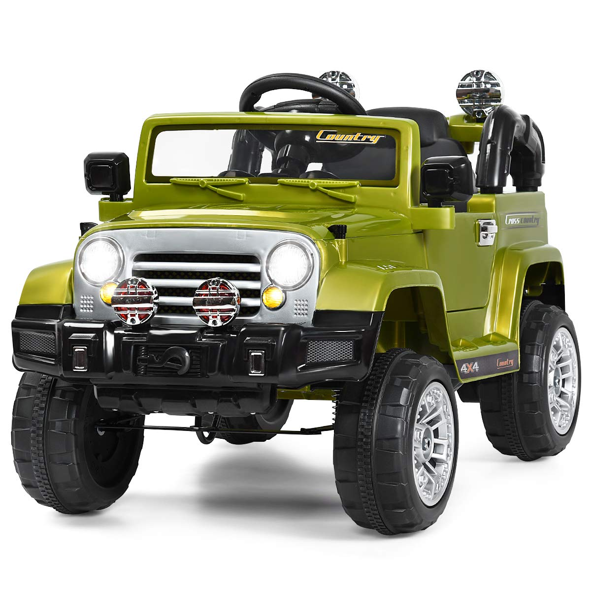 Costzon Ride On Car, 12V 2WD Powered Truck, Manual/ Parental Remote Control Modes