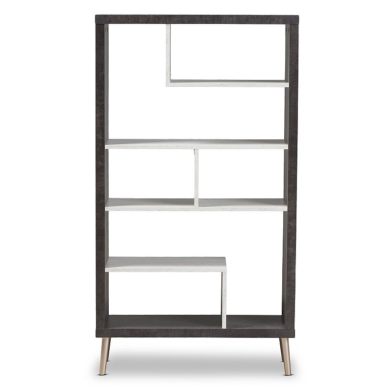 Baxton Studio Modern Two-Tone Display Shelf