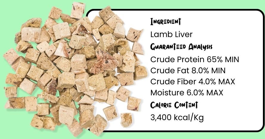 Sprankles Lamb Liver Grain-Free Freeze-Dried Dog Treats