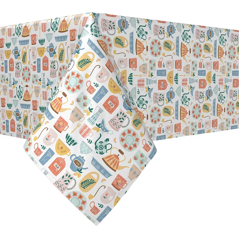 Square Tablecloth， 100% Polyester， 70x70， Kitchen Cookware