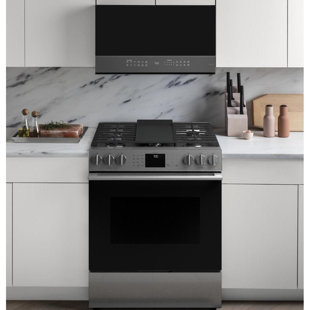 Café 30-inch Slide-in Gas Range with Convection Technology CGS700M2NS5