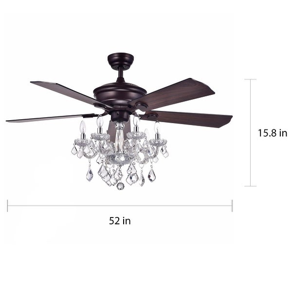 Warehouse of  Havorand 5-blade Ceiling Fan - Brown Shopping - The Best Deals on Ceiling Fans | 22932069