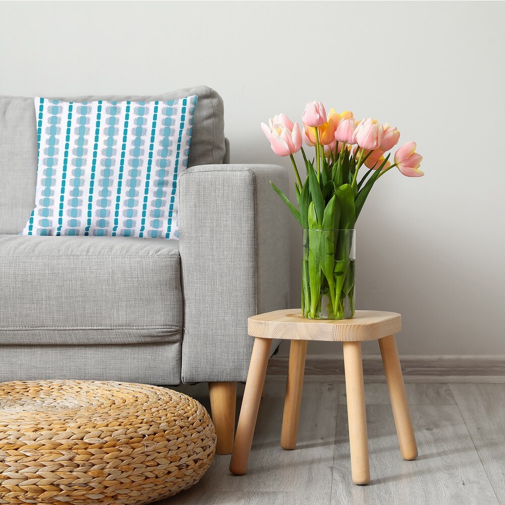 Watercolor Stripe Decorative Throw Pillow