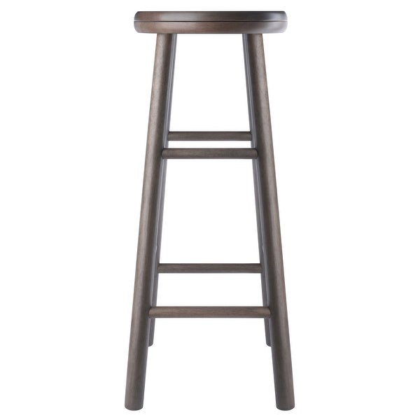 Shelby 2-Pc Swivel Seat Bar Stool Set， Oyster Gray