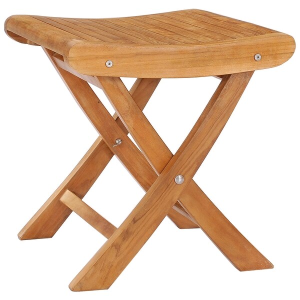 Chic Teak Italy Teak Wood Outdoor Footstool / Side Table，made from AGrade Teak Wood