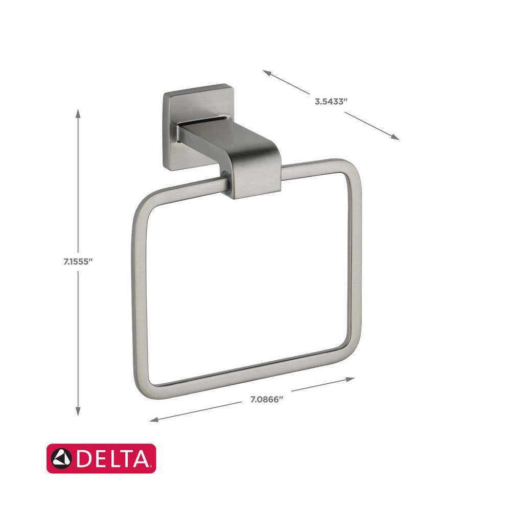 Delta Urban Arzo Towel Ring， Stainless