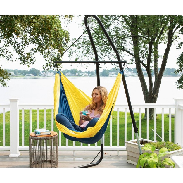 Ceara 3 Bar Hammock Swing Chair Yellow blue Sol Living