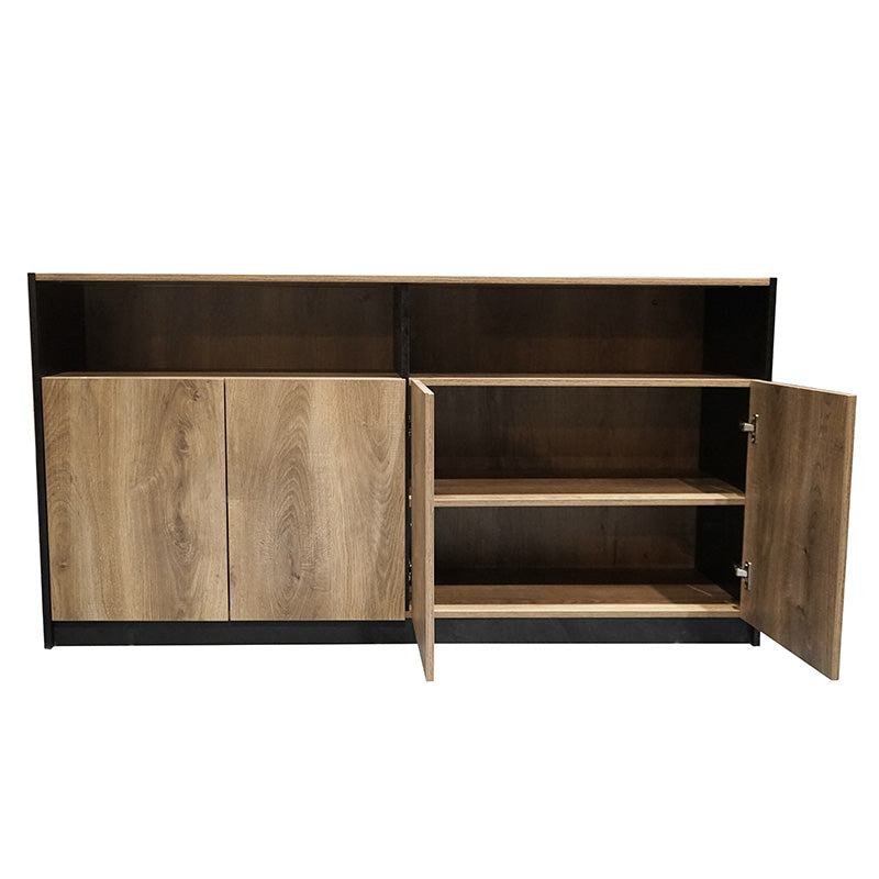 ARTO Credenza Cabinet 157cm - Warm Oak & Black