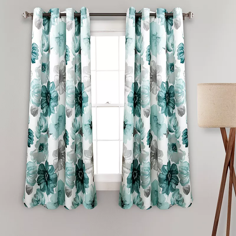 Lush Decor Leah Room Darkening Window Curtains Set