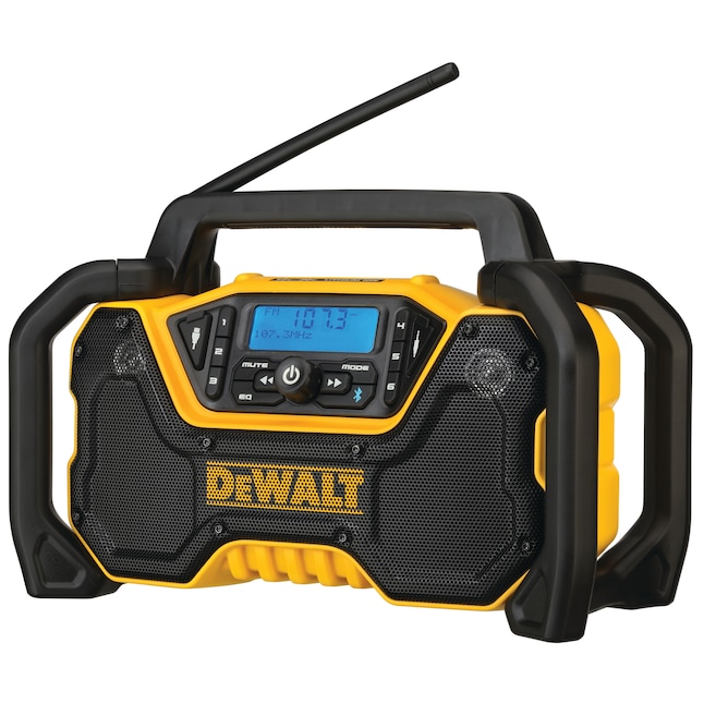 DEWALT DCR028B 12-Volt or 20-Volt Max Water Resistant Cordless Bluetooth Jobsite Radio Bluetooth Adapter