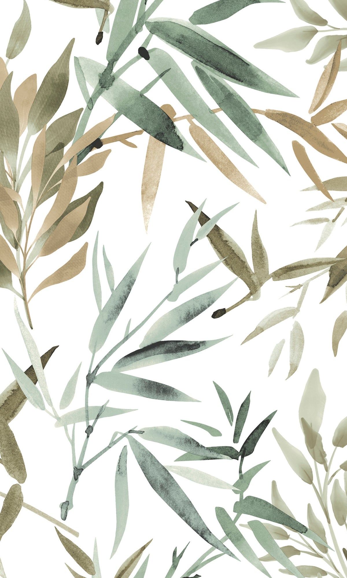 Bamboo Leaves Tropical Wallpaper in Forest