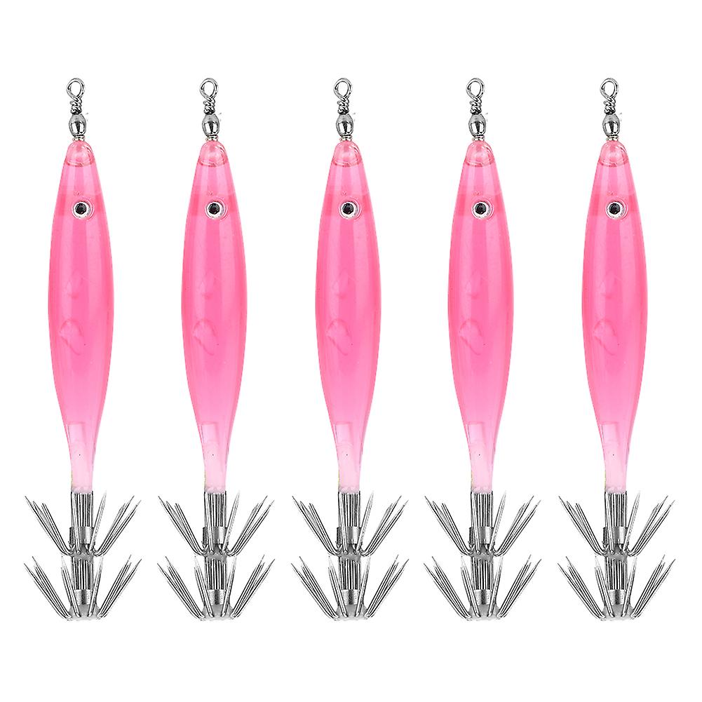 High Quality Squid Fish Hook Lure Bait Parts Fishing Accessory(pink)