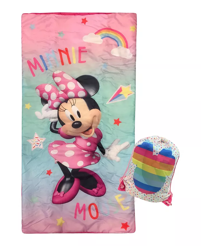 Jay Franco Minnie Mouse Boutique Minnie Rainbow Slumber Bag  Sack  54 x 27