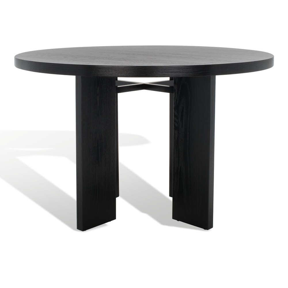 SAFAVIEH Couture Calamaria Round Wood Dining Table   47.75 IN W x 47.75 IN D x 30 IN H