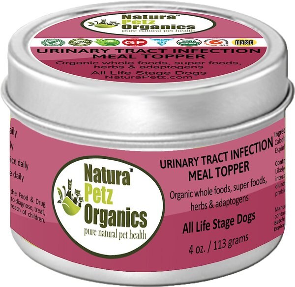 Natura Petz Organics Urinary Tract Infection Turkey Flavored Powder Urinary and Kidney Supplement for Dogs， 4-oz tin