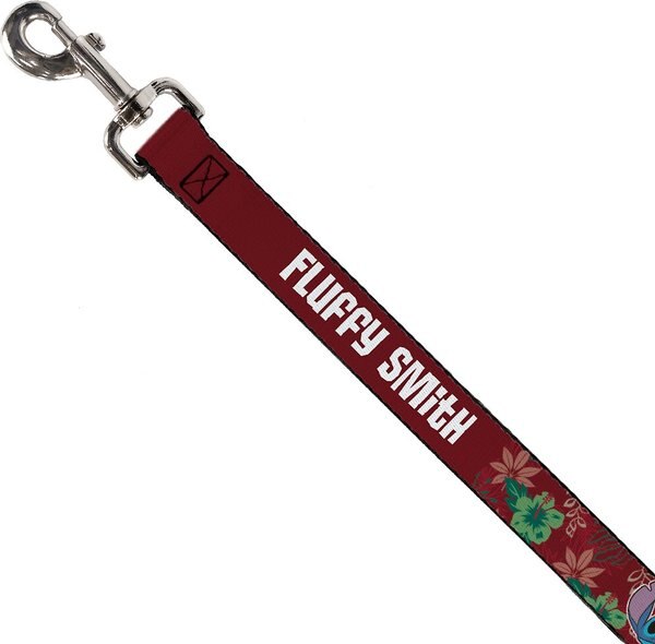 Buckle-Down Disney Lilo and Stitch Expressions Tropical Flora Personalized Dog Leash