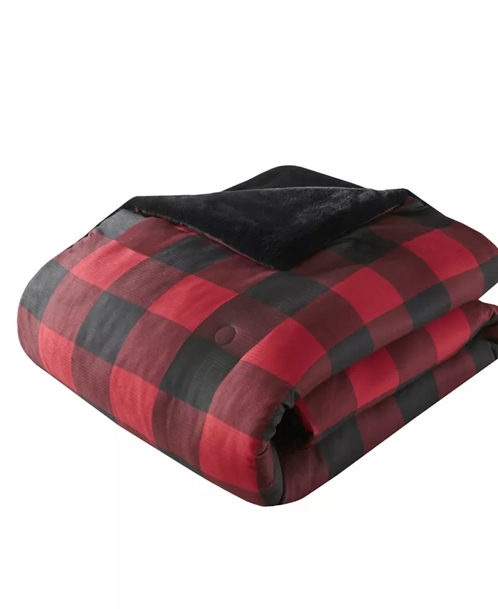 Woolrich Bernston Faux Wool to Faux Fur Down Alternative 2 Piece Comforter Set， Twin Twin XL