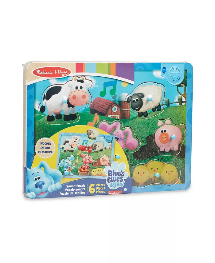 Melissa and Doug Blues Clues You Musical Farm Sound Puzzle  Set of 6