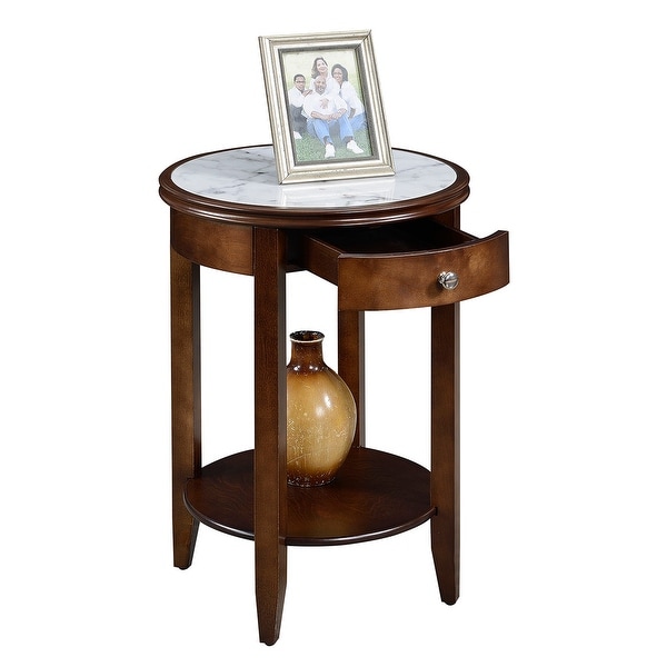 Copper Grove Aubrieta 1 Drawer End Table with Shelf