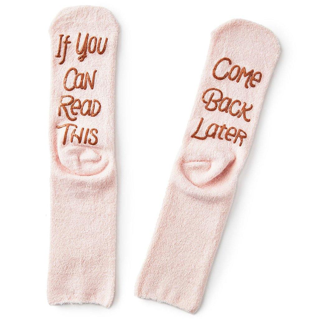 Hallmark  If You Can Read This Lavender-Infused Crew Socks