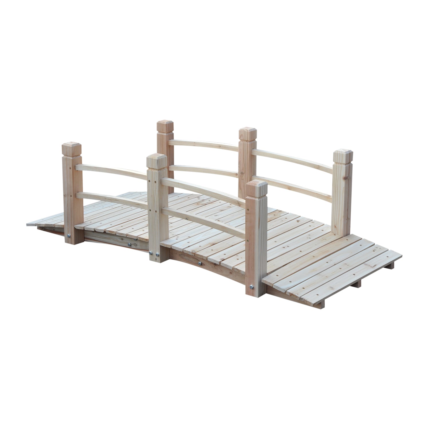 5' Wooden Garden - Decorative Zen Wood Garden Bridges Kit