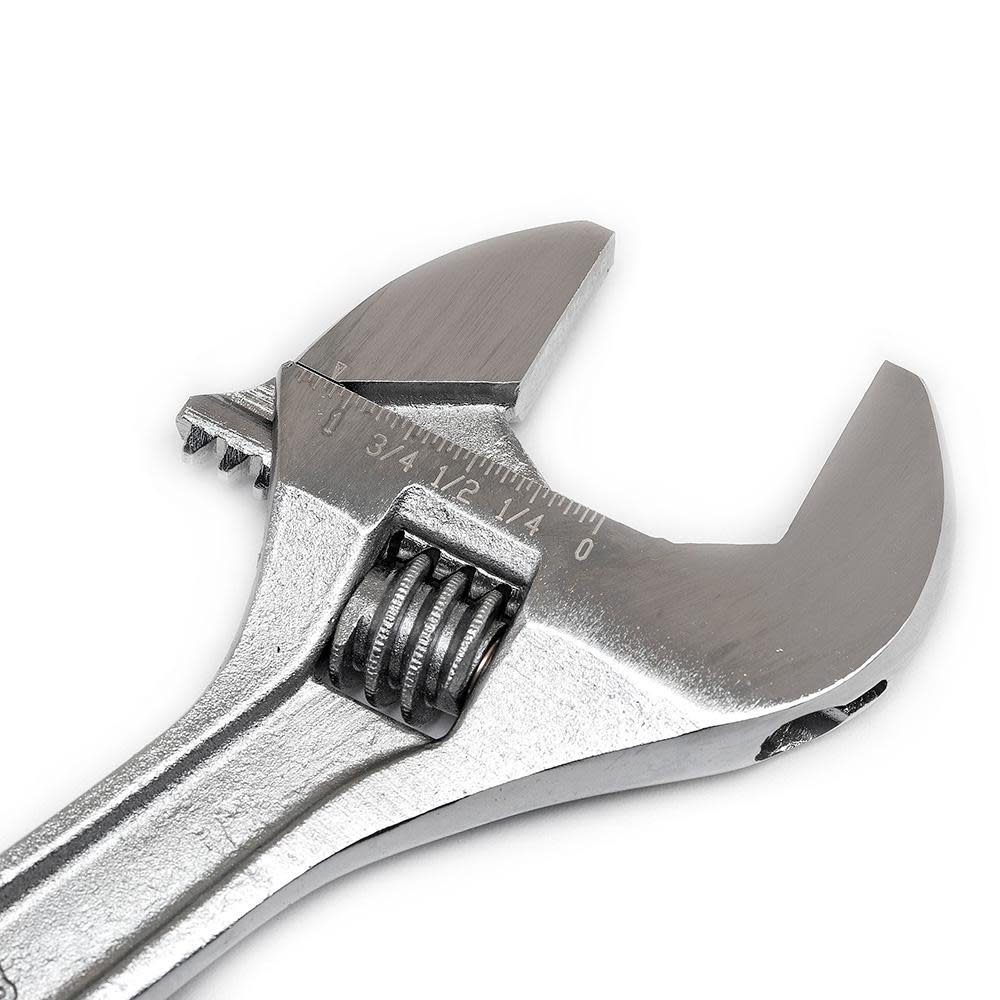 Adjustable Wrench， 8 In. Chrome