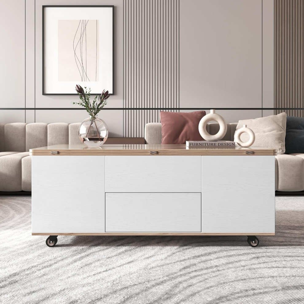 Modern Coffee Table  Lift Top  amp3 Drawers for Extra Storage Space   Modern   Coffee Tables   by Decor Love  Houzz