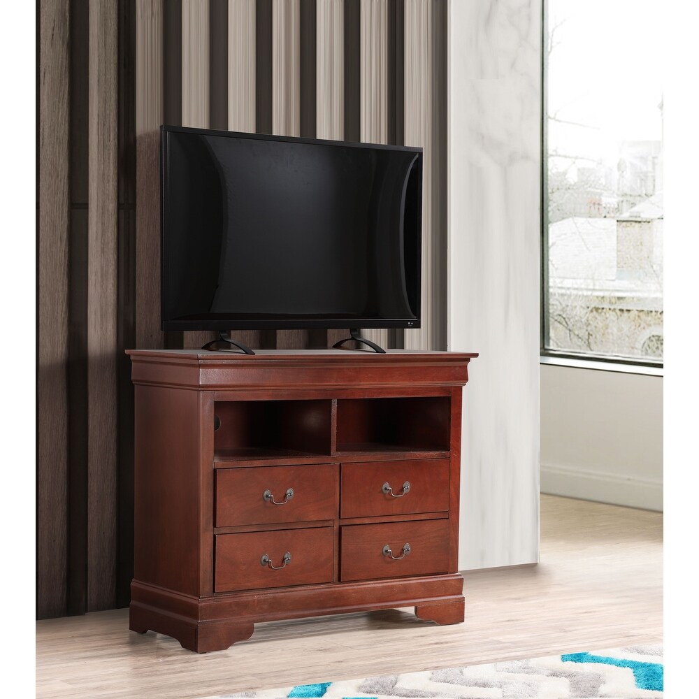 Louis Phillipe Wooden Media Chest