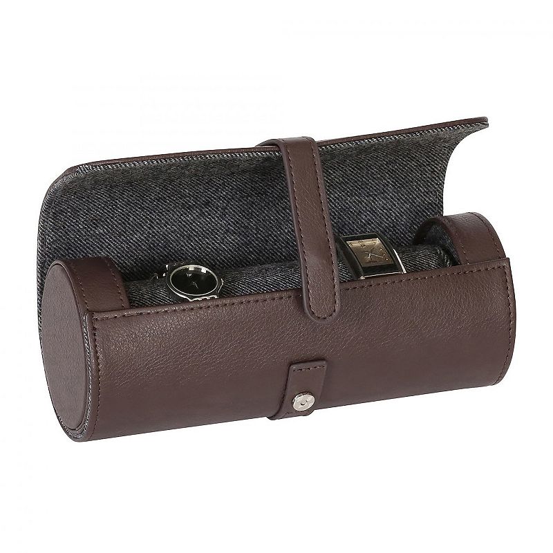 Mele and Co. Austin Brown Faux-Leather Watch Case