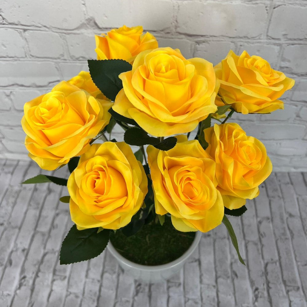 Gorgeous Roses in Ceramic Pot