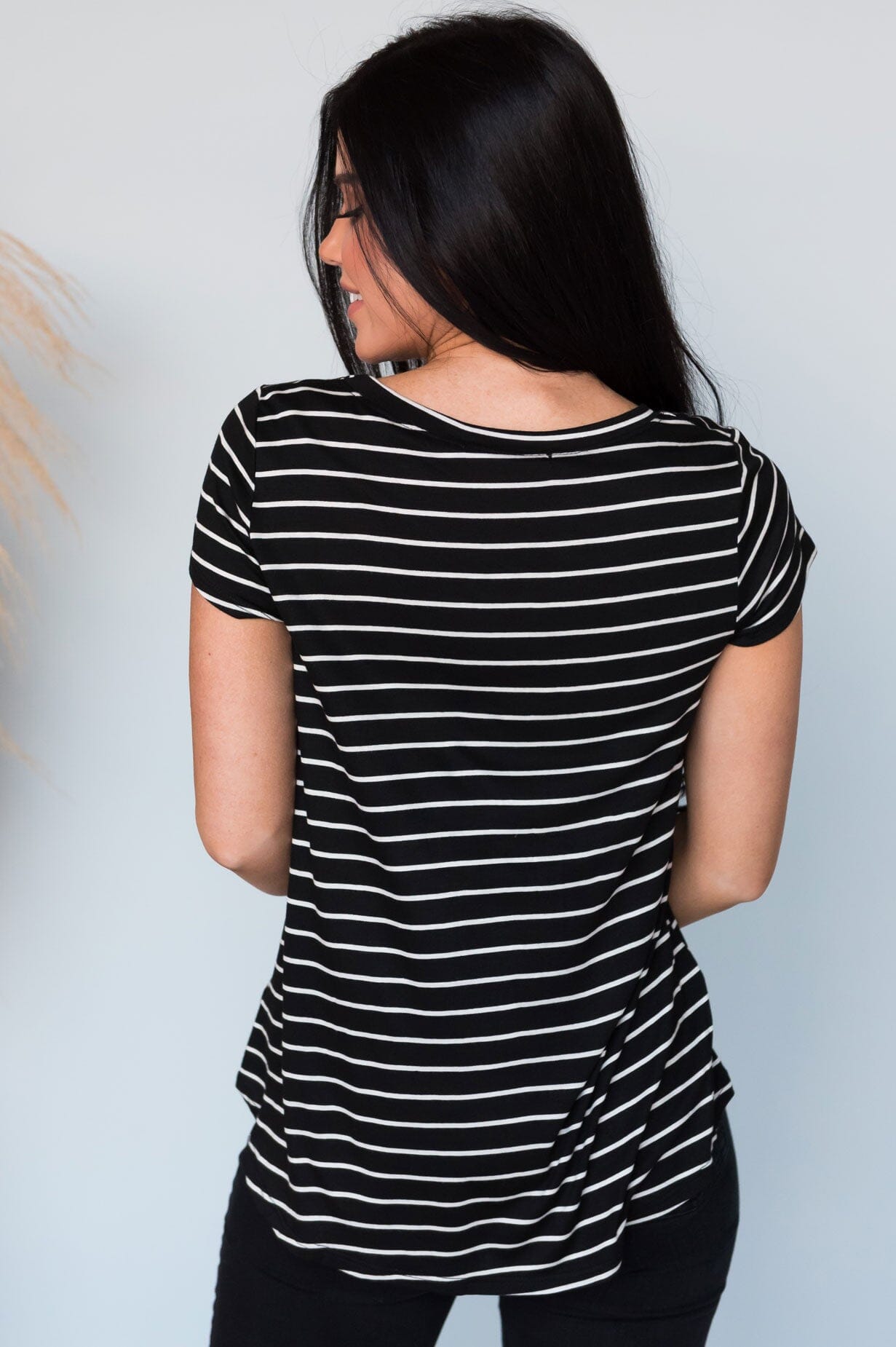 Casual Stripes Modest Tee