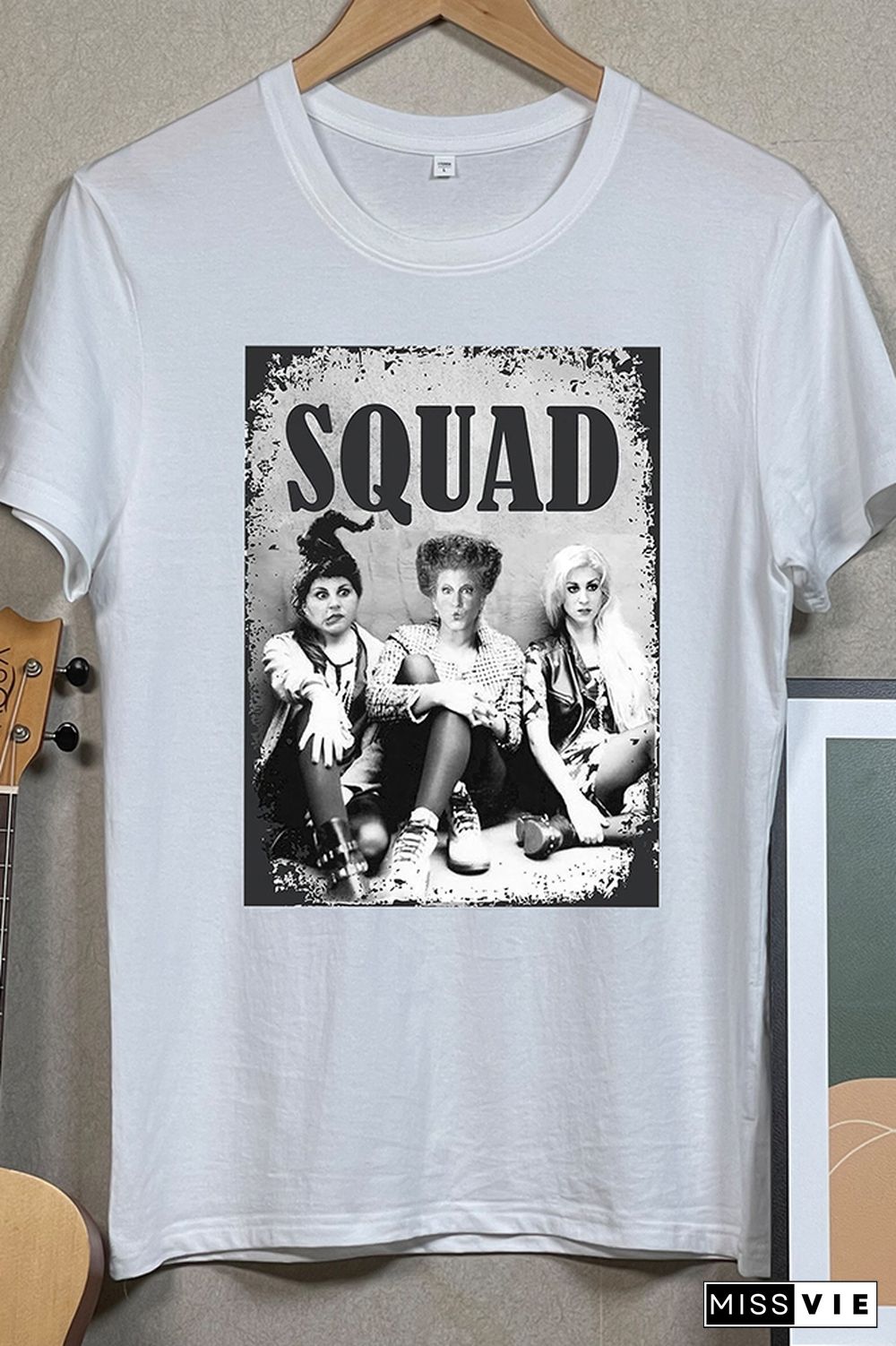 Hocus Pocus Squad Printed Graphic Tees for Women Wholesale Short Sleeve T shirts Top