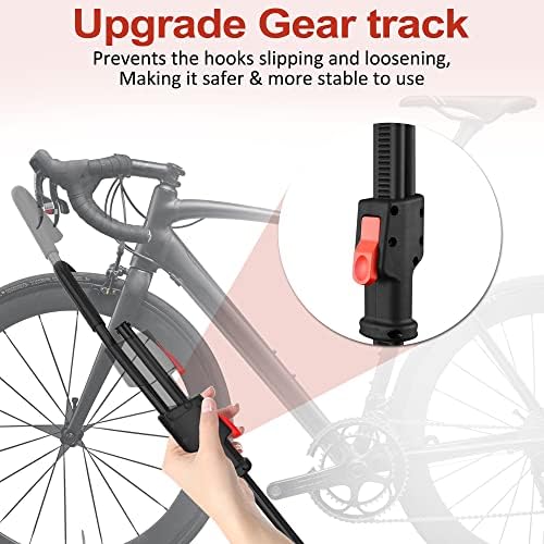 2'' Hitch Bike Rack for Cars, 2-Bike Electric Bike eBike Carrier for Standard, Fat Tire Bicycles, 160 lbs Capacity with Smart Tilting (Red)